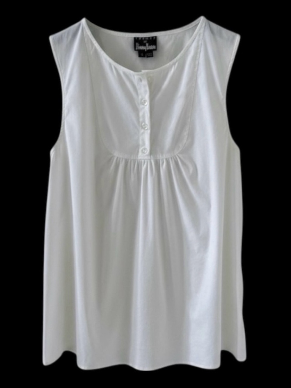 Theory for Neiman Marcus White Sleeveless Pintuck Top Size Small - Picture 2 of 6